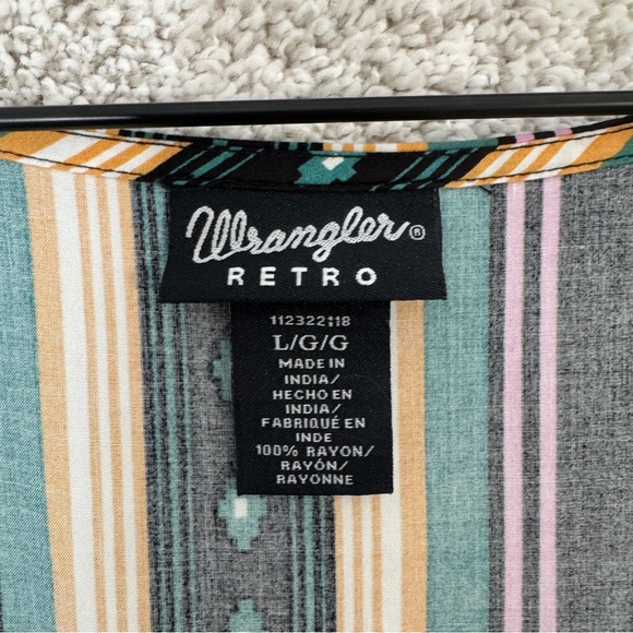 Wrangler Retro ladies aztec striped dress‎ - Large - Picture 4 of 9